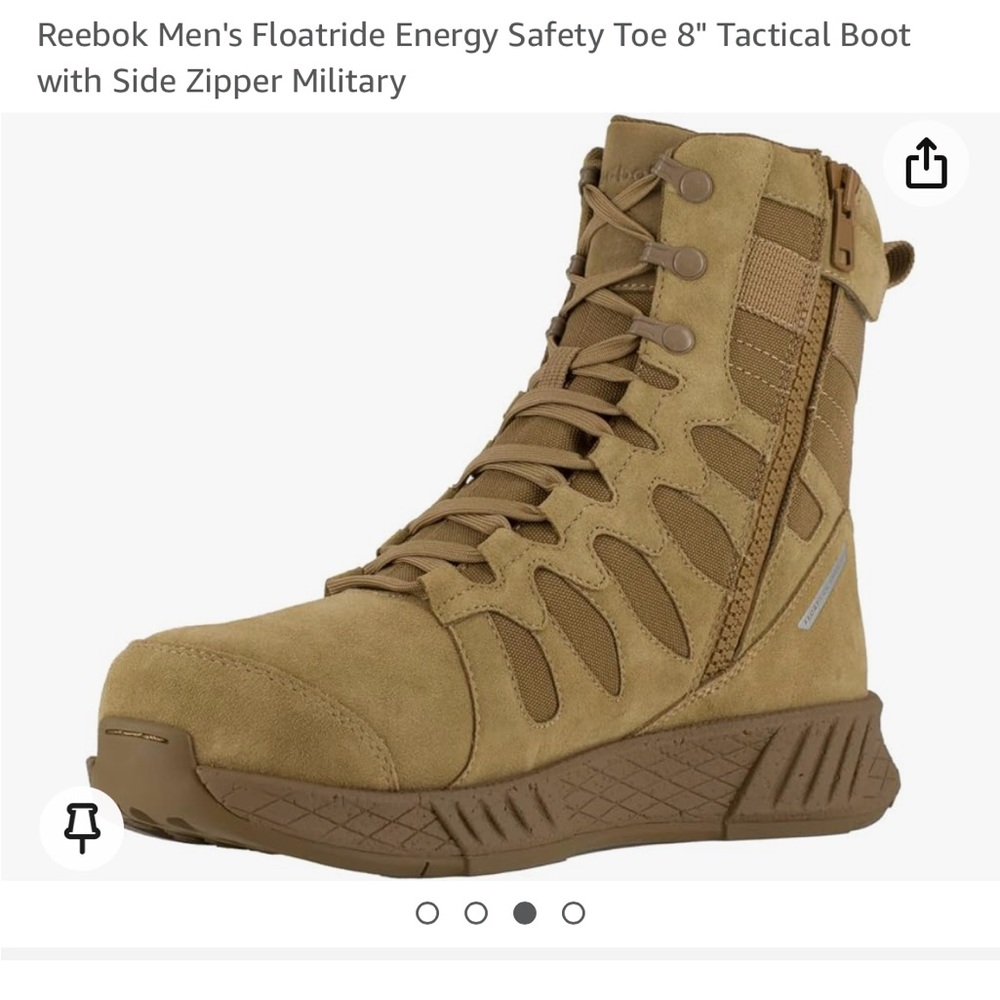 Reebok Men's Floatride Energy Safety Toe 8" Tactical Boot